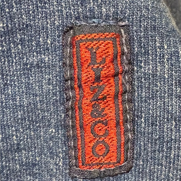 Vintage Elizabeth Liz&Co Quarter Zip Red Blue Striped 100% Cotton Pullover - M - Picture 5 of 8